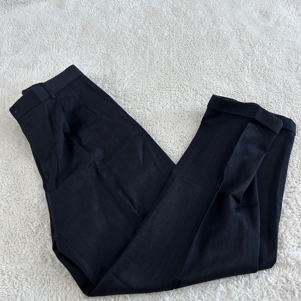 Alex Cannon Men's Dress Pants Wool Black Sz 38x32 Office Work Career Business - Picture 1 of 7
